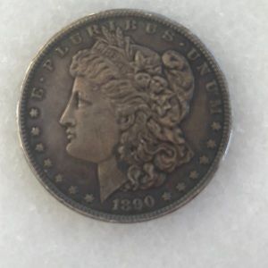 1890 Morgan silver dollar